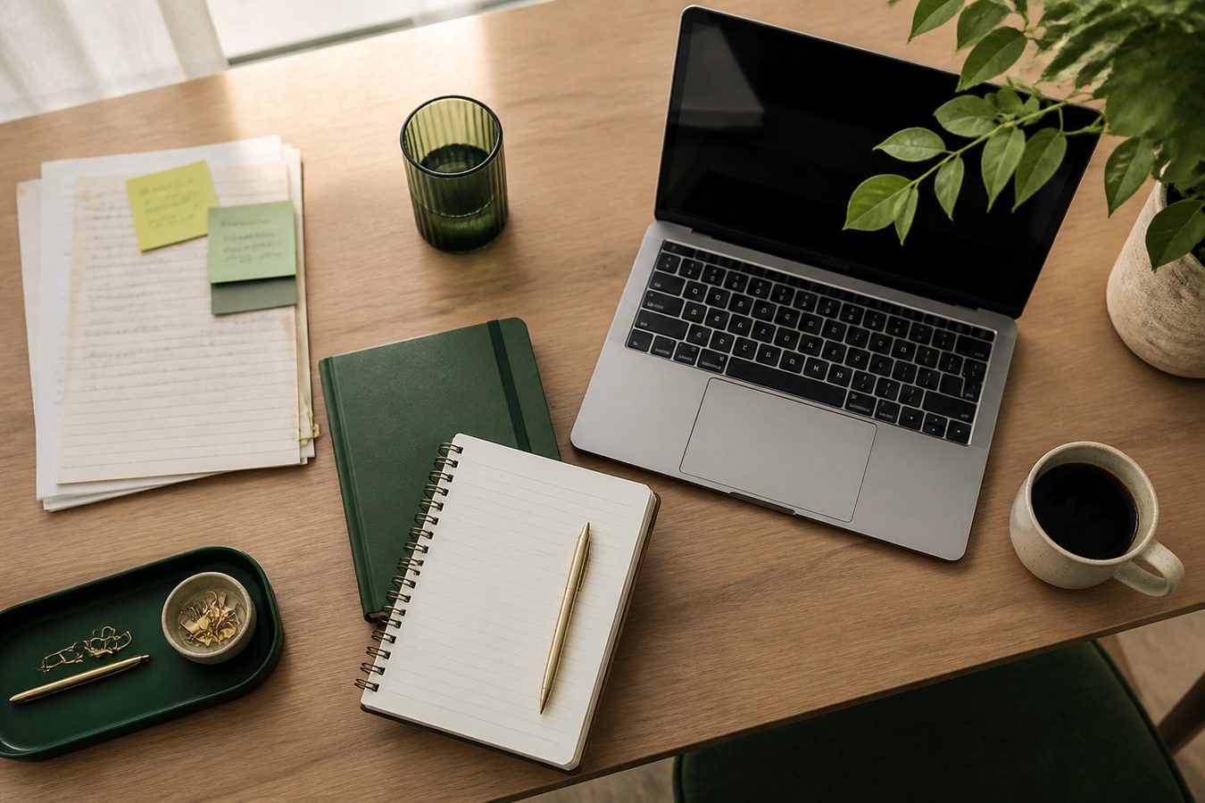 Mesa organizada com pedidos saindo do papel para o digital